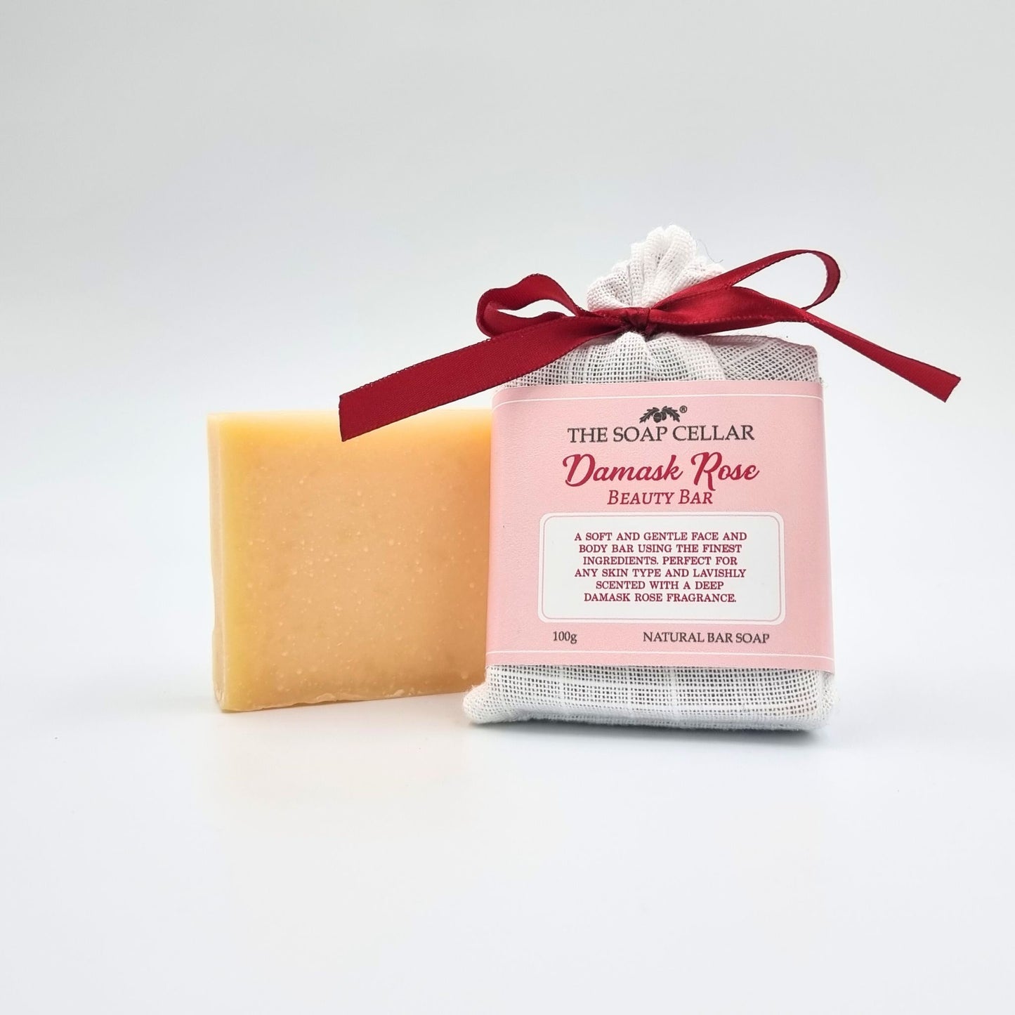 DAMASK ROSE HANDMADE BEAUTY NATURAL SOAP BAR