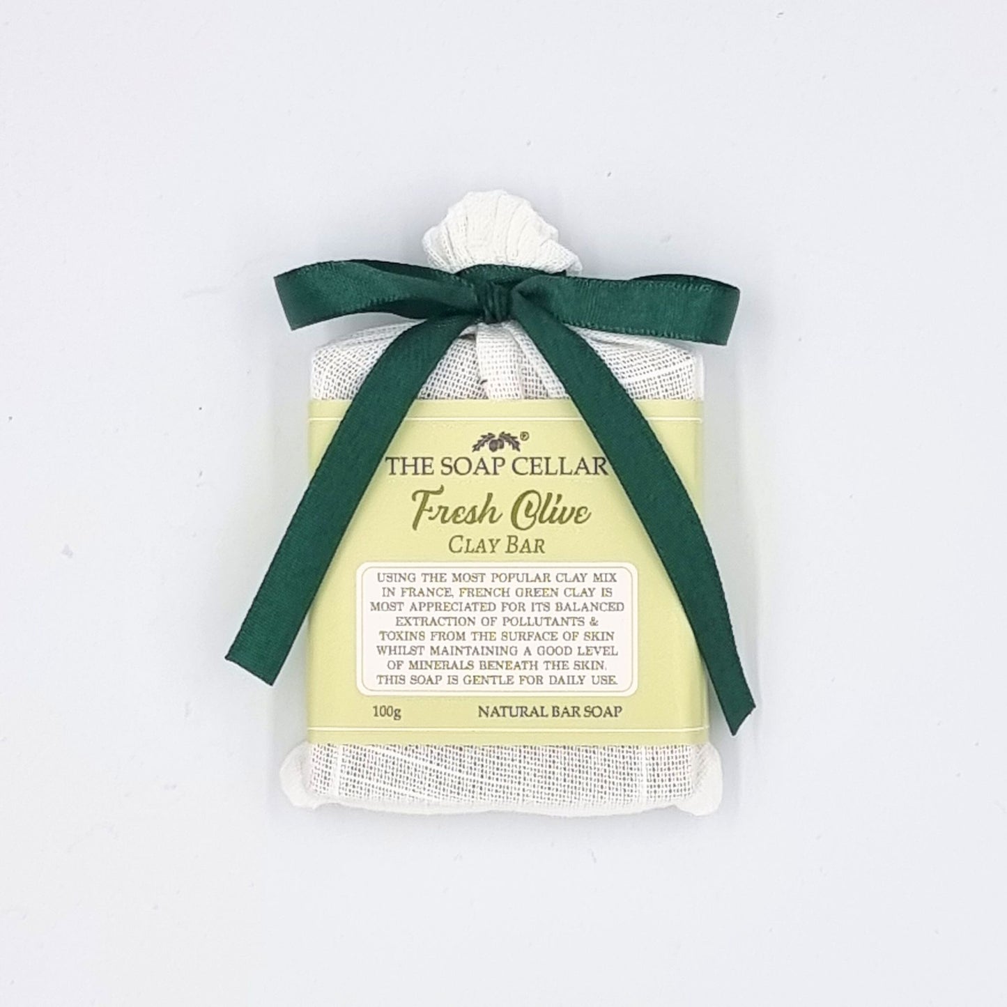 FRESH OLIVE HANDMADE CLAY NATURAL SOAP BAR