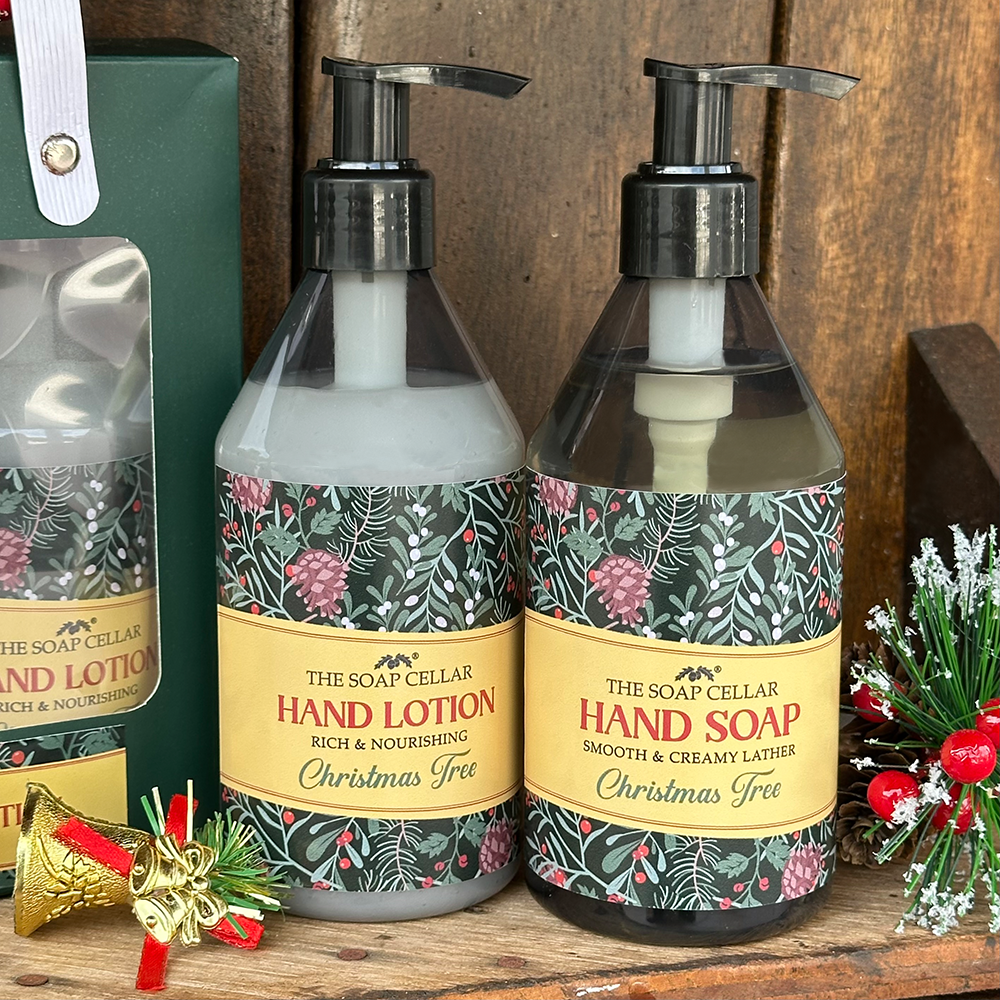 Christmas Tree Hand Soap and Hand Lotion Set