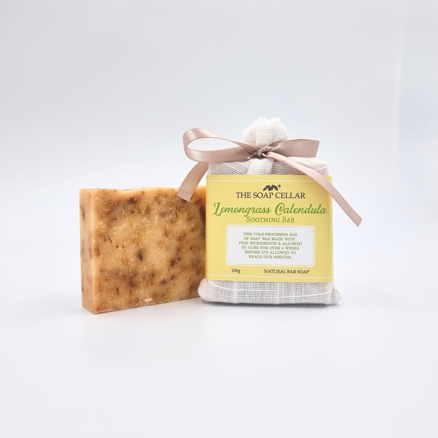 LEMONGRASS CALENDULA HANDMADE SOOTHING NATURAL SOAP BAR