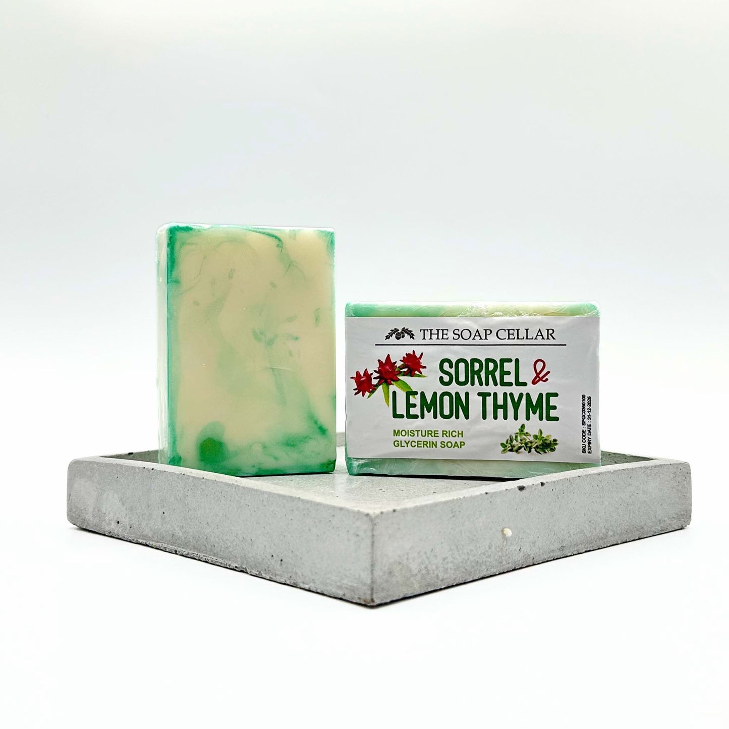 SORREL & LEMON THYME HANDMADE GLYCERINE SOAP BAR