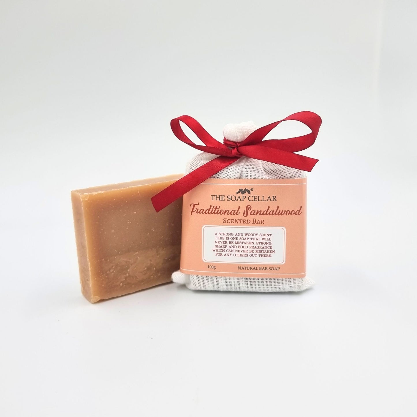 TRADITIONAL SANDALWOOD HANDMADE SCENTED NATURAL SOAP BAR
