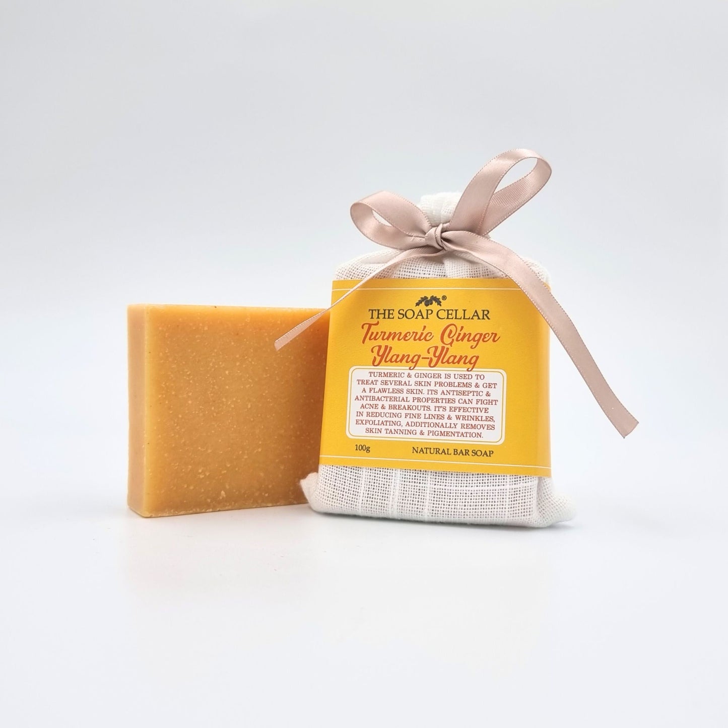 TURMERIC, GINGER & YLANG-YLANG HANDMADE NATURAL SOAP BAR