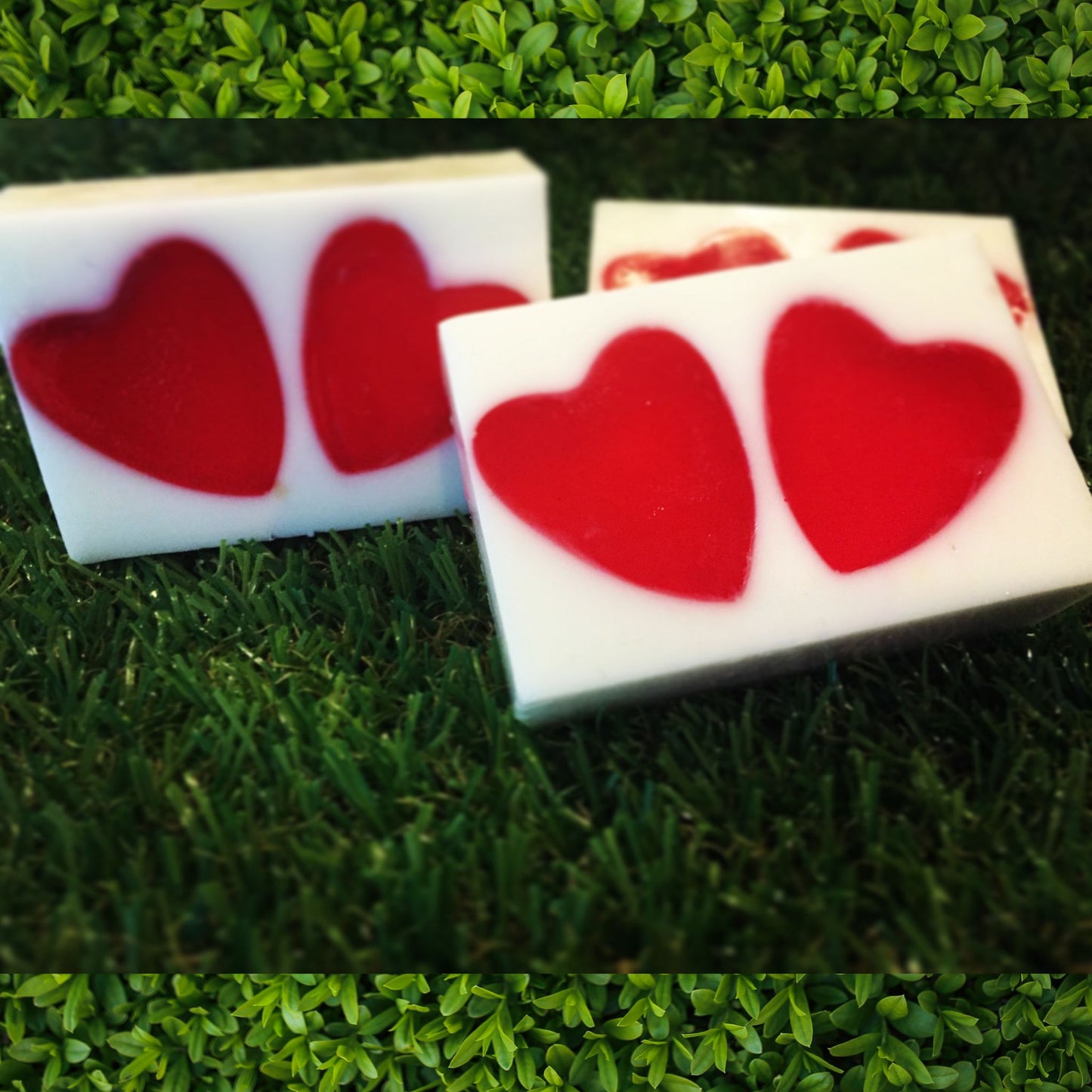 TWO HEARTS HANDMADE GLYCERINE SOAP BAR