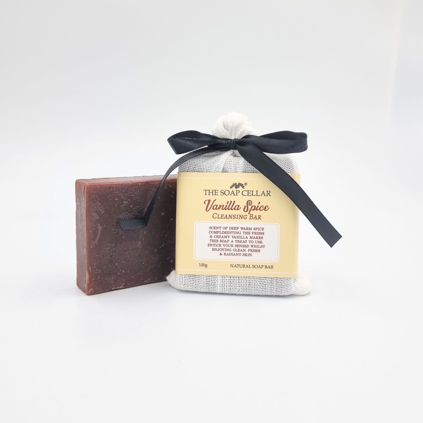 VANILLA SPICE HANDMADE CLEANSING NATURAL SOAP BAR