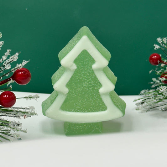 CHRISTMAS TREE HANDMADE GLYCERINE SOAP BAR