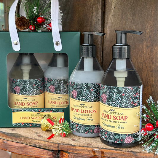 Christmas Tree Hand Soap and Hand Lotion Set